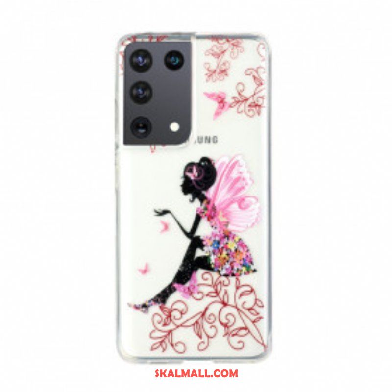 Skal Samsung Galaxy S21 Ultra 5G Transparent Flower Fairy