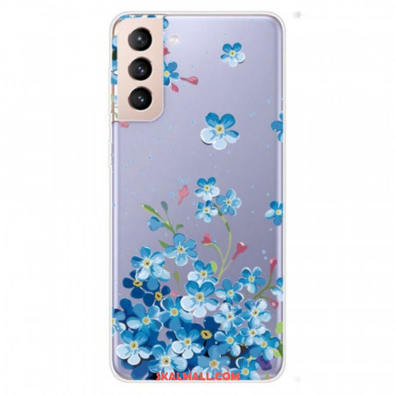 Skal Samsung Galaxy S22 5G Blå Blommor