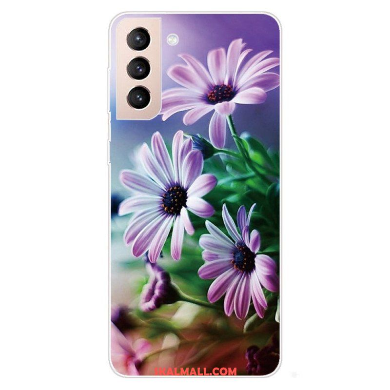 Skal Samsung Galaxy S22 5G Realistiska Blommor