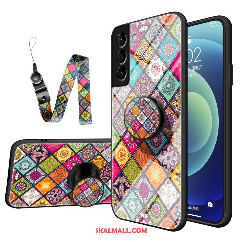 Skal Samsung Galaxy S22 Plus 5G Patchwork Magnetisk Hållare