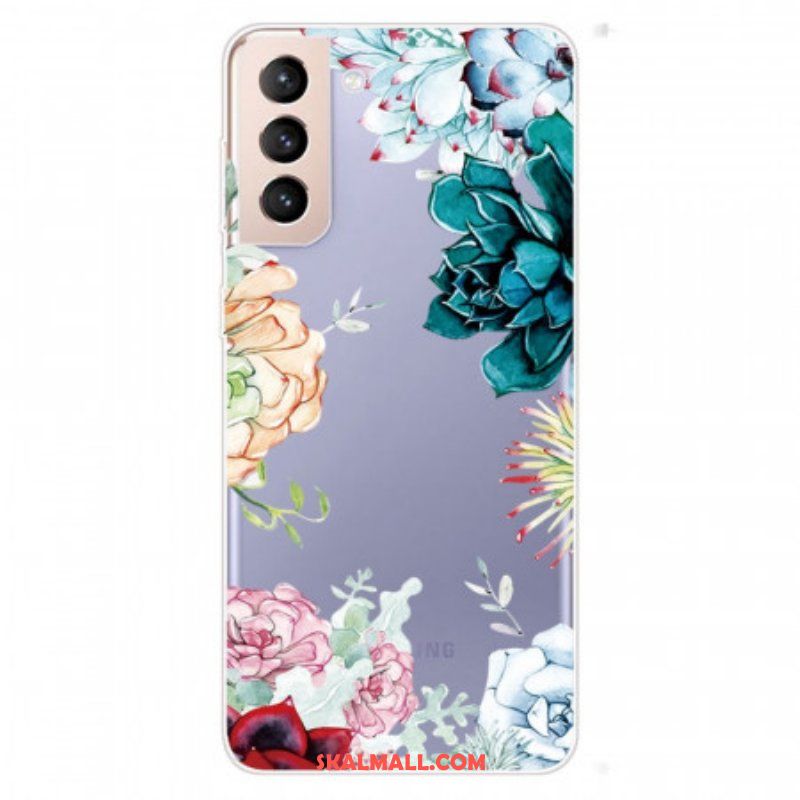 Skal Samsung Galaxy S22 Plus 5G Sömlös Akvarell Blommor