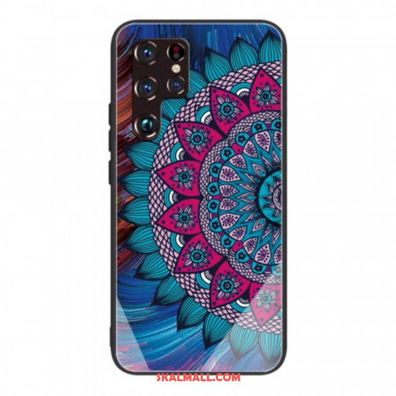 Skal Samsung Galaxy S22 Ultra 5G Mandala Härdat Glas