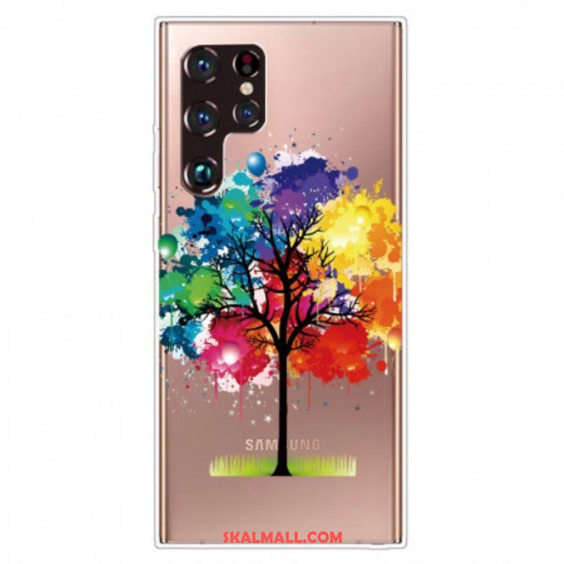 Skal Samsung Galaxy S22 Ultra 5G Sömlös Akvarellträd
