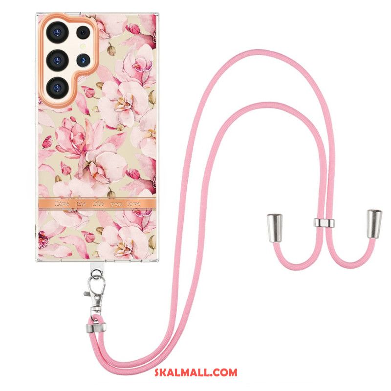 Skal Samsung Galaxy S24 Ultra 5g Telefonfodral Vid Cordon Florale