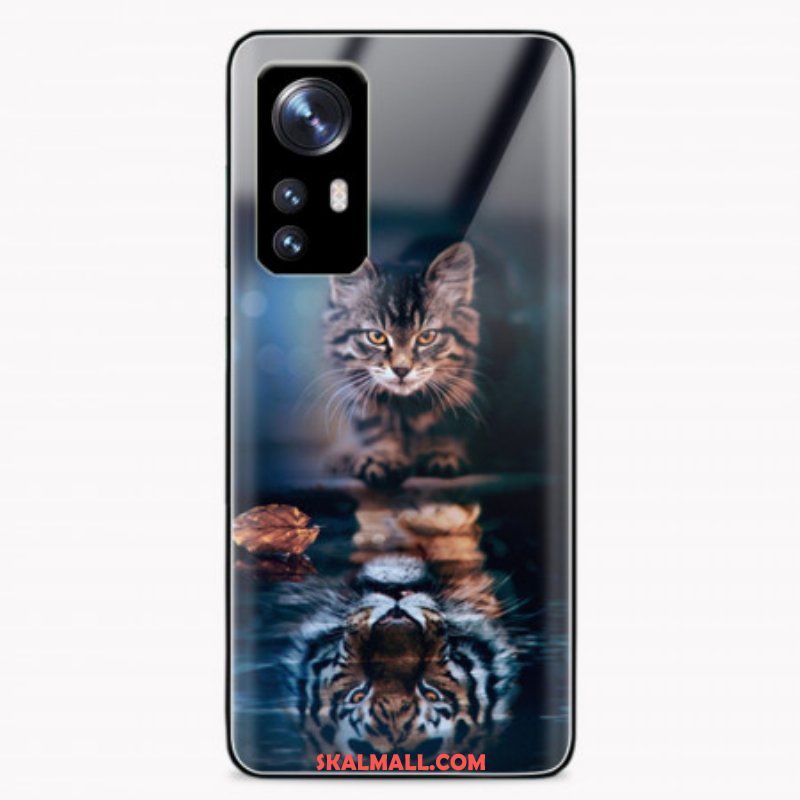 Skal Xiaomi 12 Pro Vaksam Katt Härdat Glas