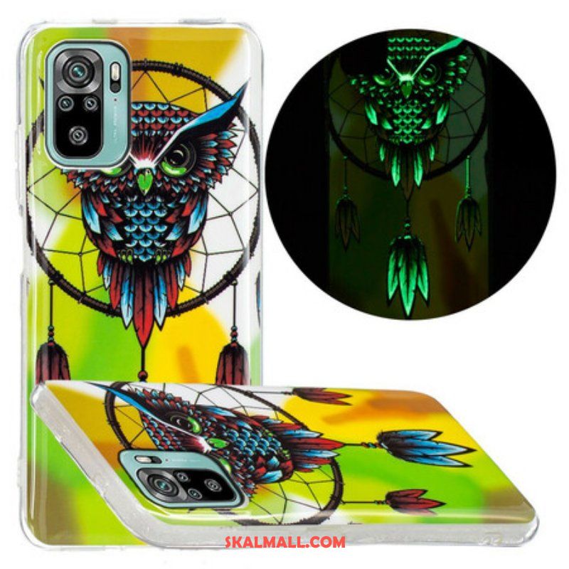 Skal Xiaomi Redmi Note 10 / 10S Fluorescerande Owl Dream Catcher