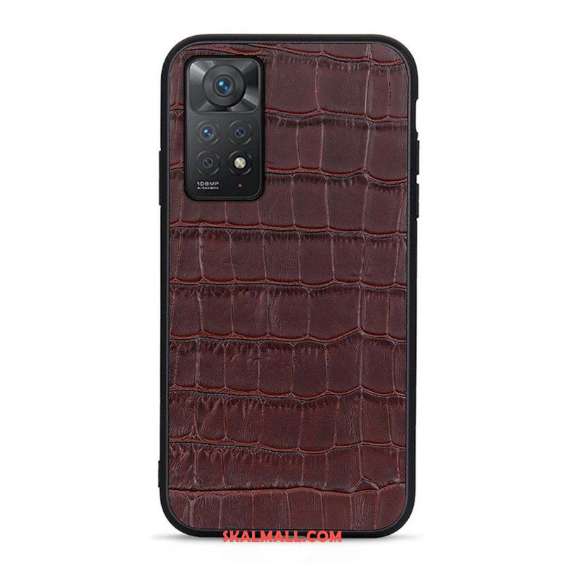 Skal Xiaomi Redmi Note 11 Pro / 11 Pro 5G Äkta Crocodile Texture Läder