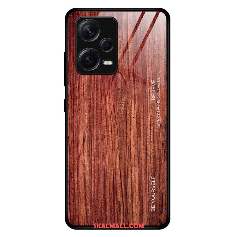 Skal Xiaomi Redmi Note 12 Pro Plus Trädesign Härdat Glas