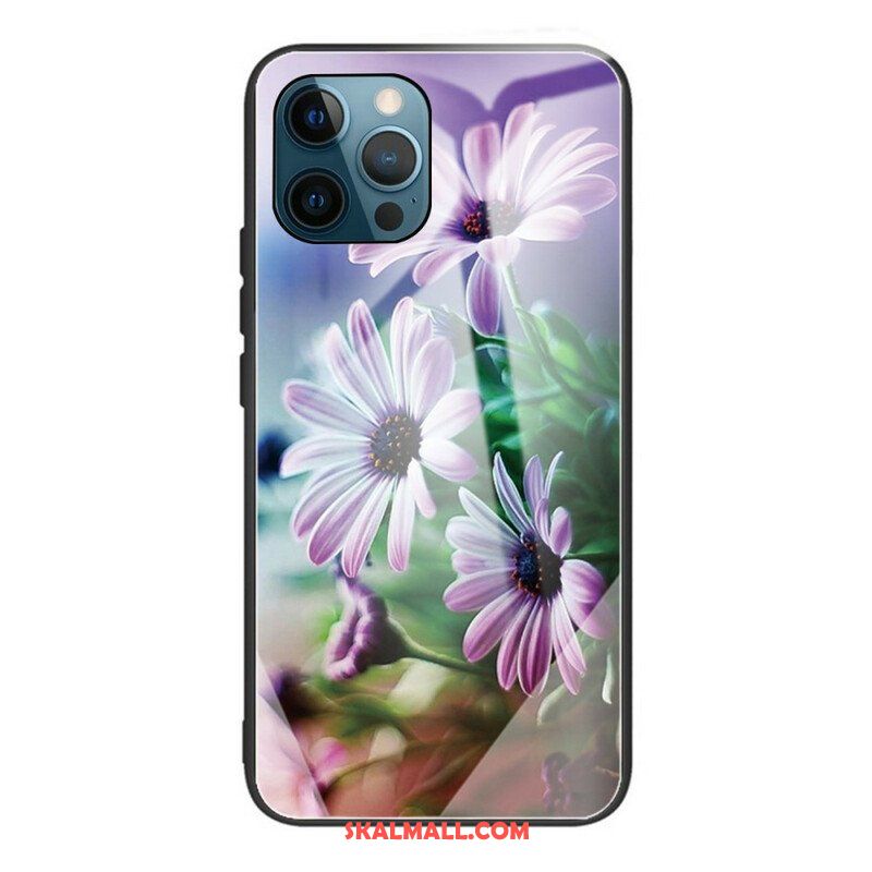 Skal iPhone 13 Pro Realistiska Blommor I Härdat Glas