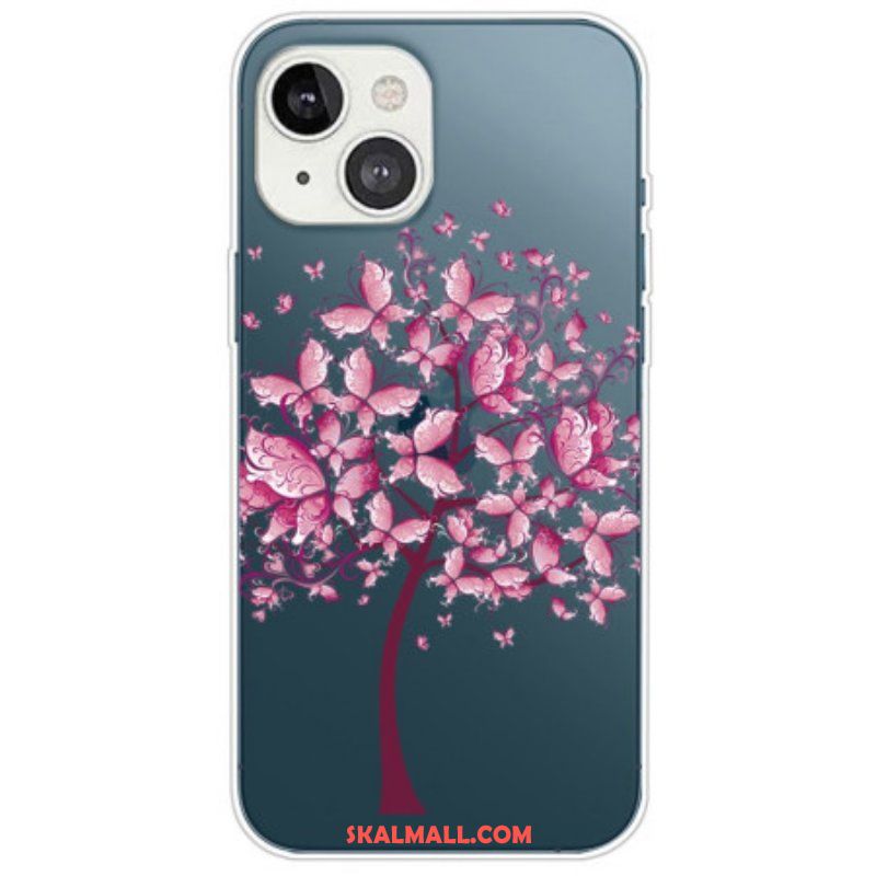 Skal iPhone 14 Plus Transparent Fjärilsträd