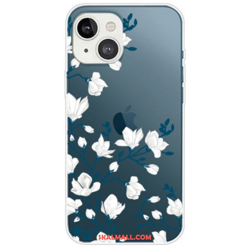 Skal iPhone 14 Plus Vita Blommor