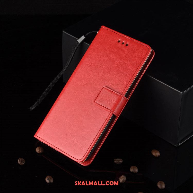 Sony Xperia 10 Ii Skal Röd Mobil Telefon Läderfodral Täcka Skydd Billig