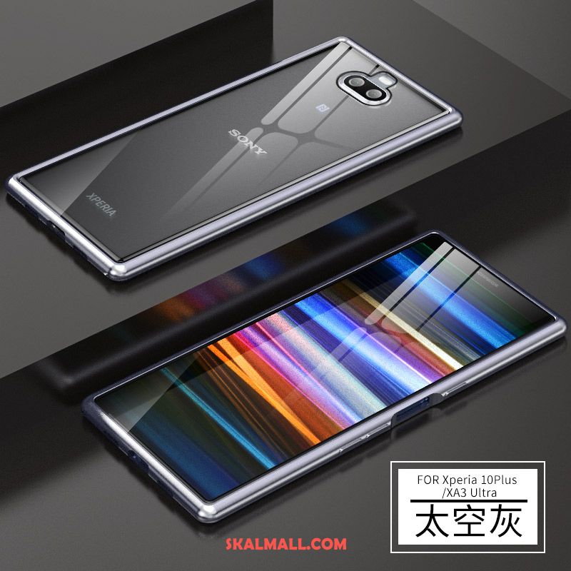 Sony Xperia 10 Plus Skal Mobil Telefon Grå Metall Båge Frame Fodral Online