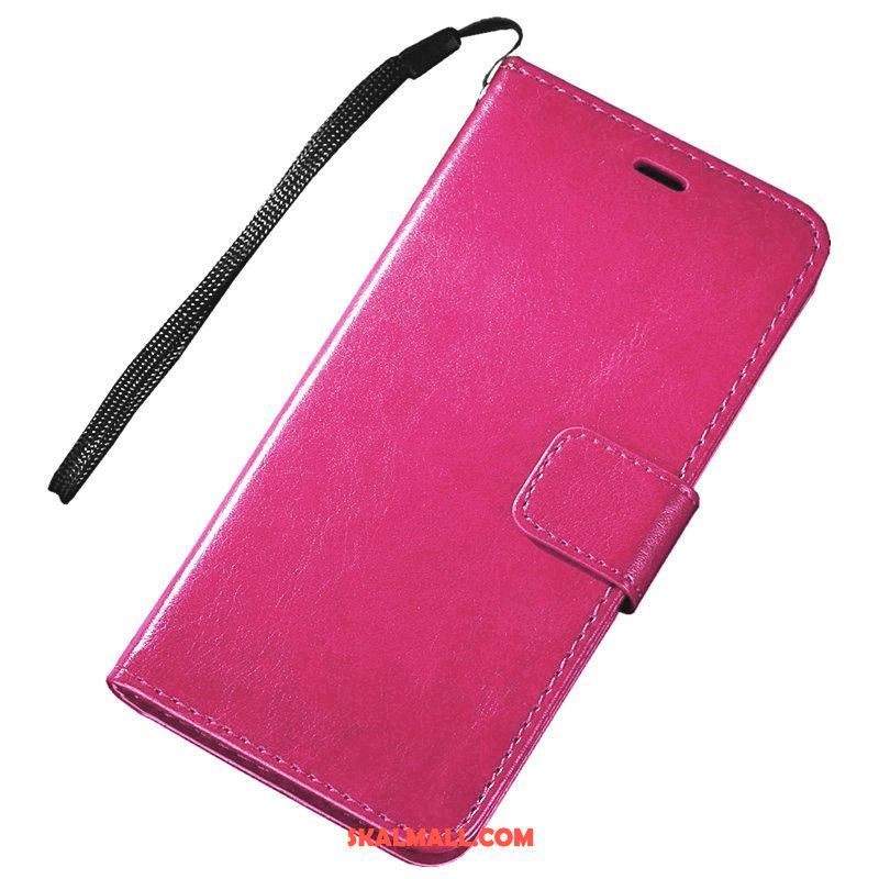 Sony Xperia L1 Skal Mobil Telefon Röd Plånbok Läderfodral Skydd Billigt