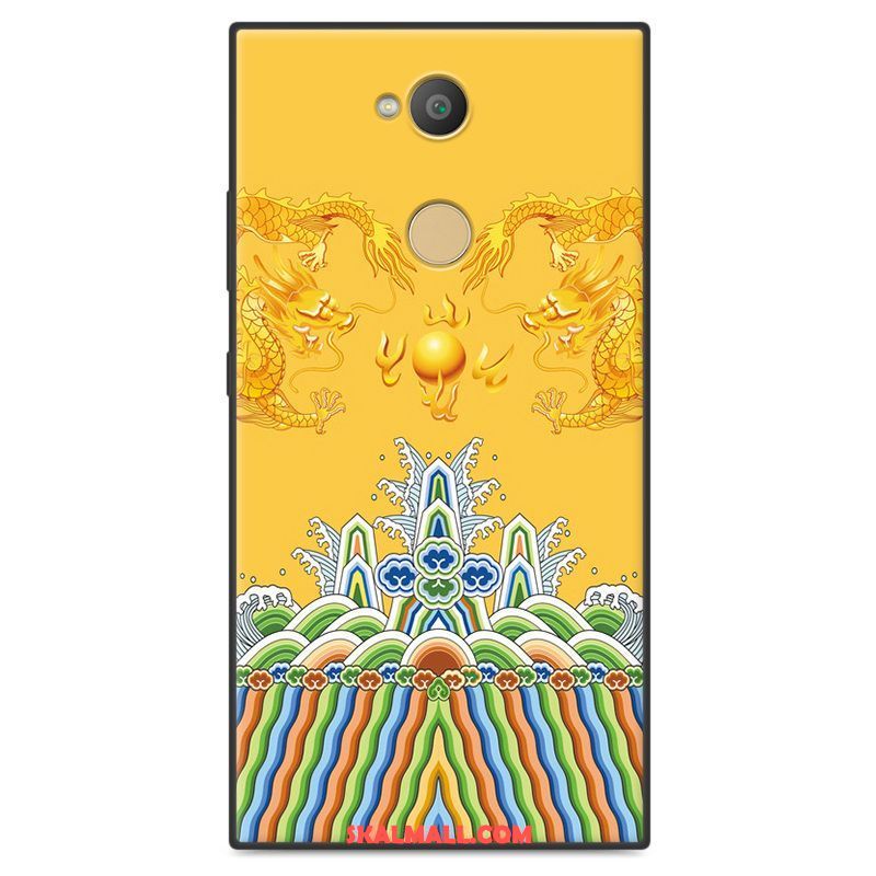 Sony Xperia L2 Skal Silikon Fallskydd Gul Kreativa Par På Nätet