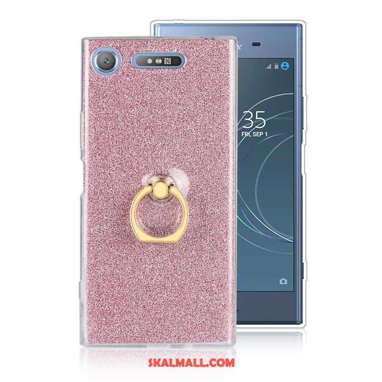 Sony Xperia Xz1 Skal Fallskydd Pulver Mobil Telefon Ring Support Rea