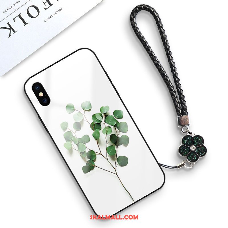 Xiaomi Mi 8 Pro Skal Glas Kreativa Konst Blad Par Butik