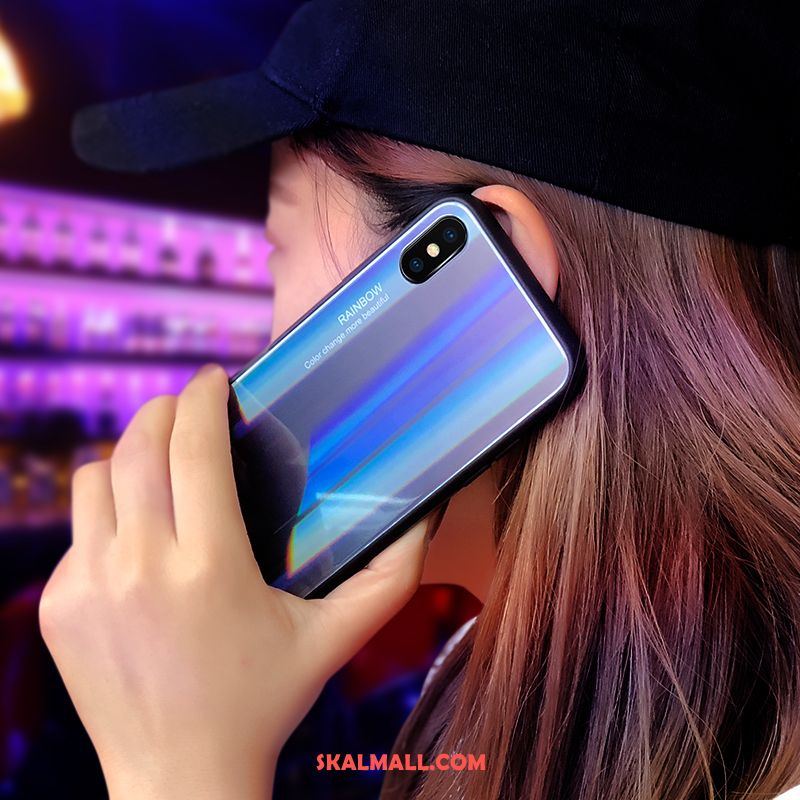 Xiaomi Mi 8 Pro Skal Personlighet Blå Skydd Gradient Färg Kreativa På Nätet