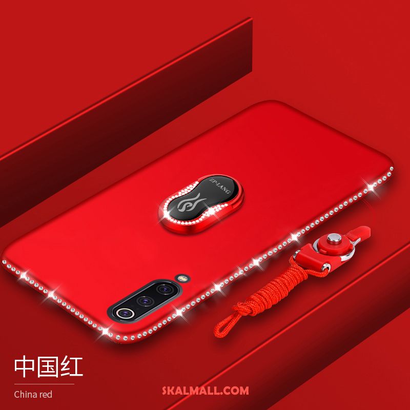 Xiaomi Mi 9 Se Skal Mobil Telefon Nubuck Röd Skydd Strass Billigt