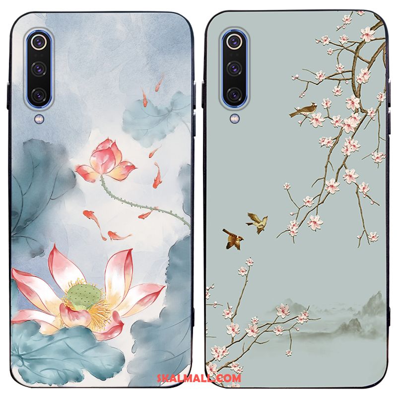 Xiaomi Mi 9 Skal Silikon Personlighet Blå Fallskydd Nubuck Butik