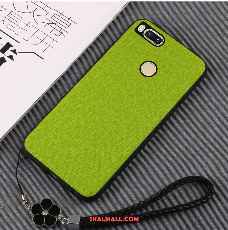 Xiaomi Mi A1 Skal Mjuk Skydd Grön Läder Fallskydd Billigt