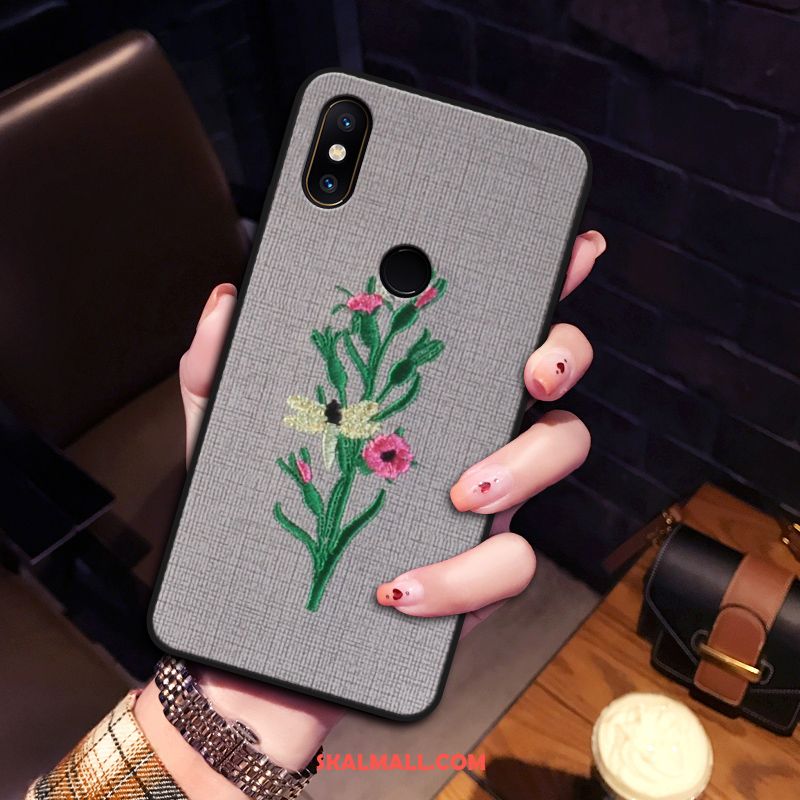 Xiaomi Mi Mix 2s Skal Fallskydd Kreativa Broderi Silikon Mobil Telefon Fodral Till Salu