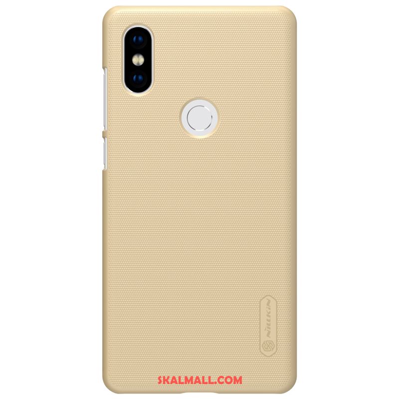 Xiaomi Mi Mix 2s Skal Guld Nubuck Liten Skydd Mobil Telefon Fodral Rea