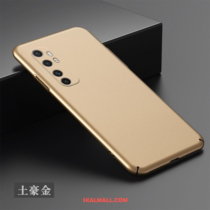 Xiaomi Mi Note 10 Lite Skal Guld Liten Hård Enkel Nubuck Köpa