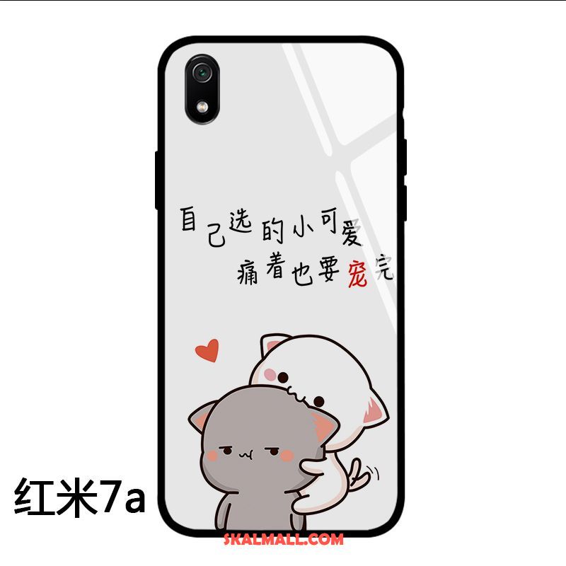 Xiaomi Redmi 7a Skal Par Röd Vit Ny Trend Varumärke Fodral På Rea
