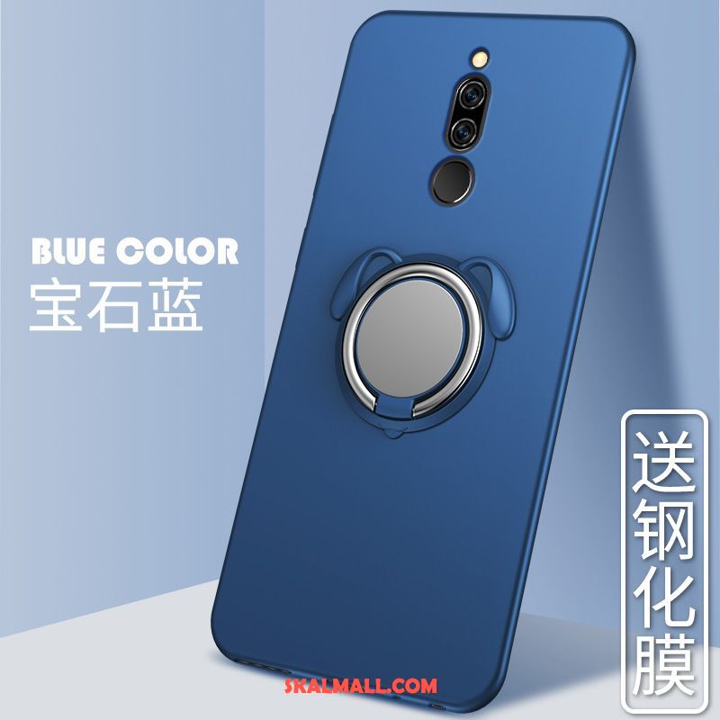 Xiaomi Redmi 8 Skal Nubuck Blå Personlighet Magnetic Silikon Fodral Rea