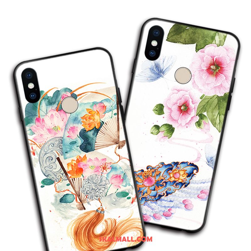 Xiaomi Redmi S2 Skal Mobil Telefon Silikon Vit Blommor Handmålade Online