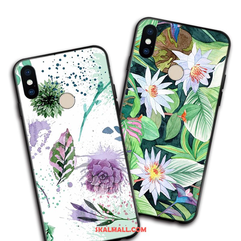 Xiaomi Redmi S2 Skal Tranor Blommor Silikon Röd Konst Fodral Billigt