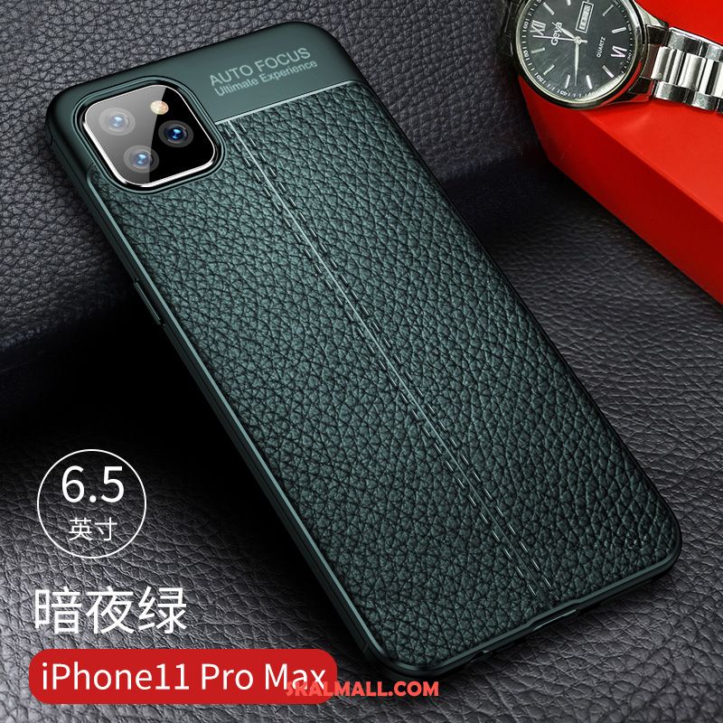 iPhone 11 Pro Max Skal Mobil Telefon Mjuk Fallskydd Business Grön Fodral Online