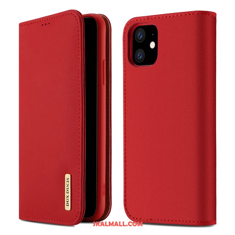iPhone 11 Skal Fallskydd All Inclusive Röd Läderfodral Ny Köpa