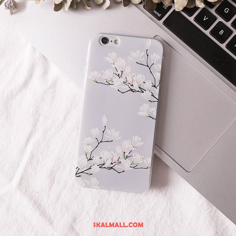 iPhone 6 / 6s Plus Skal All Inclusive Silikon Ny Mobil Telefon Blommor Rabatt