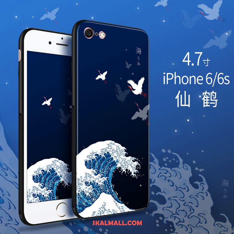 iPhone 6 / 6s Skal Blå Fallskydd Silikon Glas Mjuk Köpa