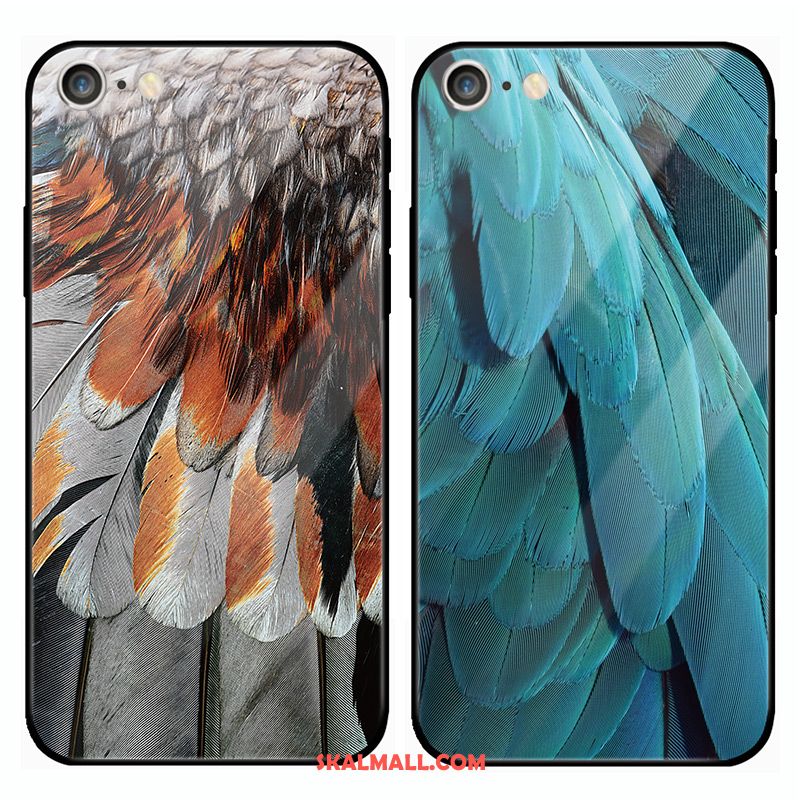 iPhone 6 / 6s Skal Silikon Fallskydd Personlighet Fjäder Blå Butik