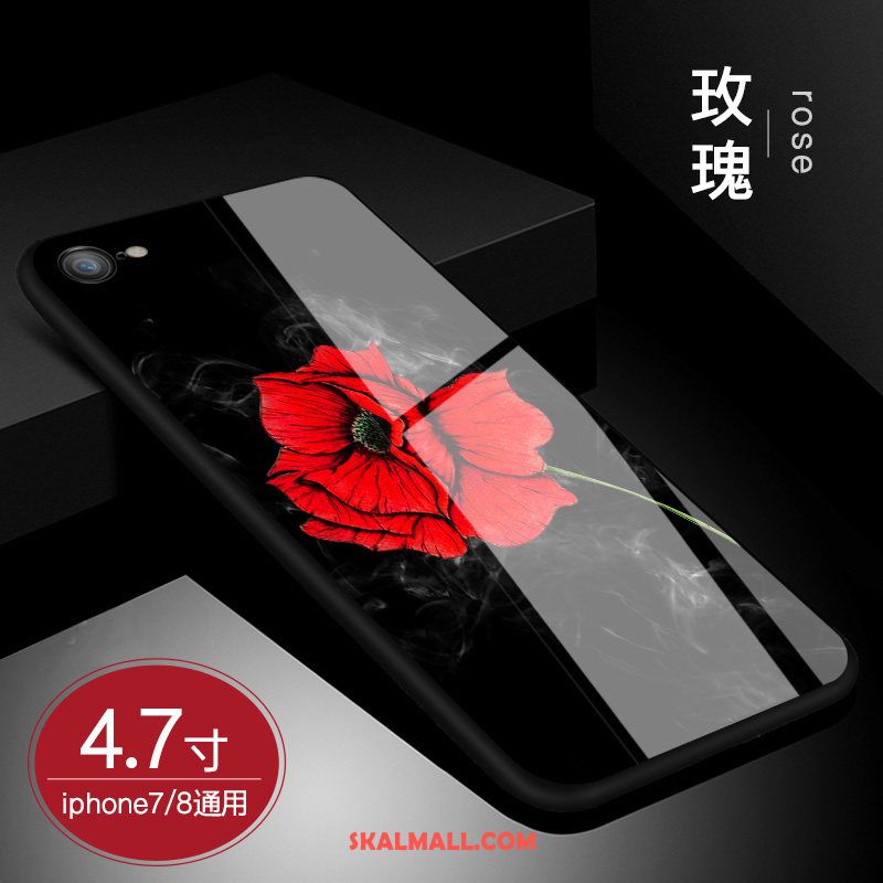 iPhone 8 Skal Kreativa Trend Personlighet Rose Fallskydd Rea