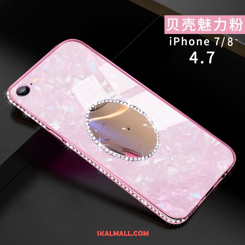 iPhone 8 Skal Kreativa Trend Varumärke Silikon Rosa All Inclusive Fodral Butik