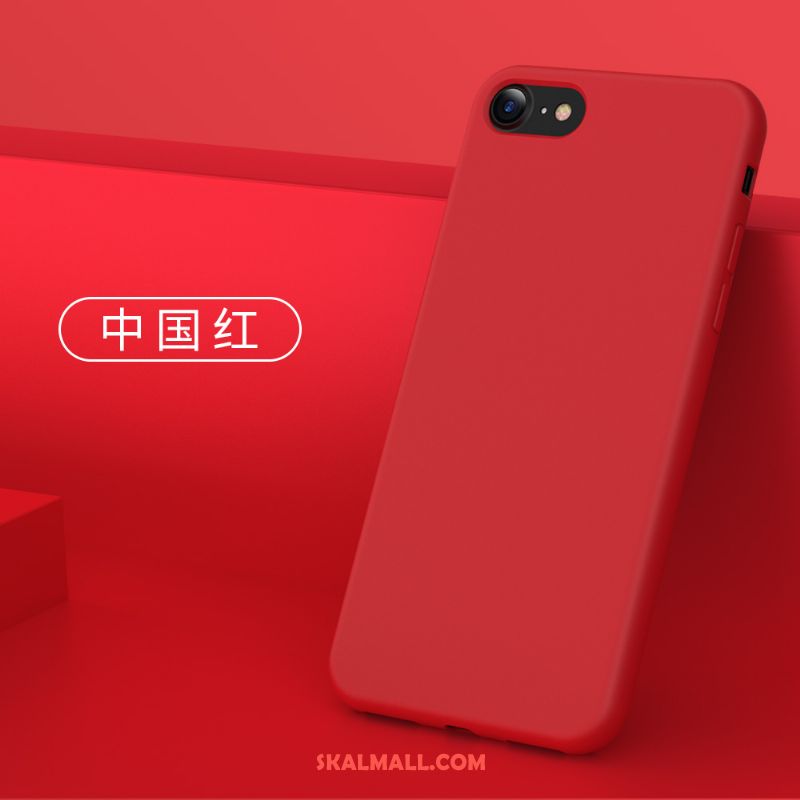 iPhone 8 Skal Ny Silikon Röd Slim Trend Fodral Billigt