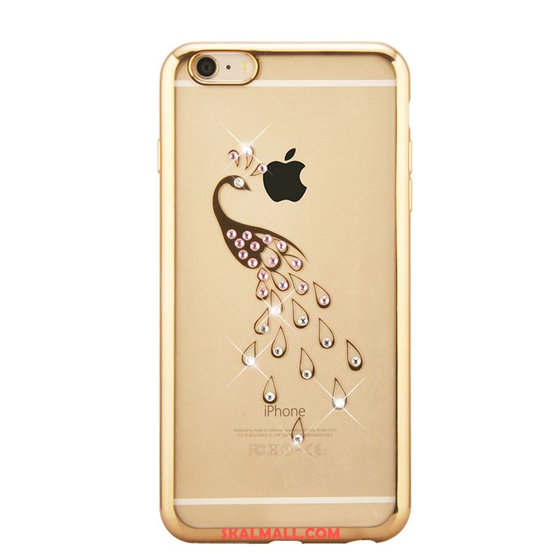 iPhone Se Skal Skydd Mobil Telefon Transparent Elegant Guld Fodral Online