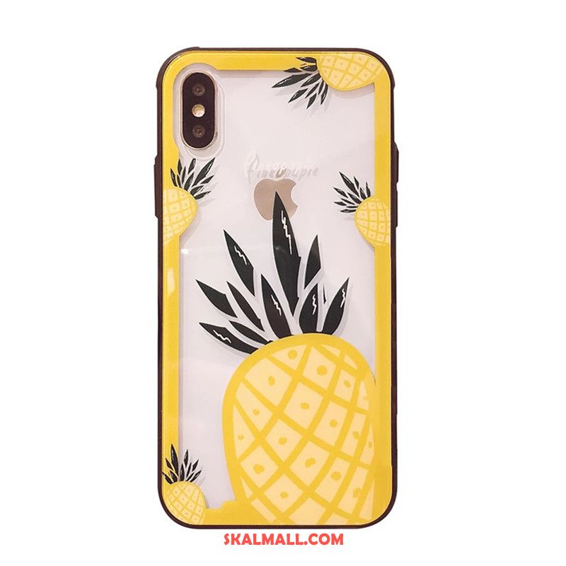 iPhone X Skal Kreativa Frukt Gul Par Trend Online