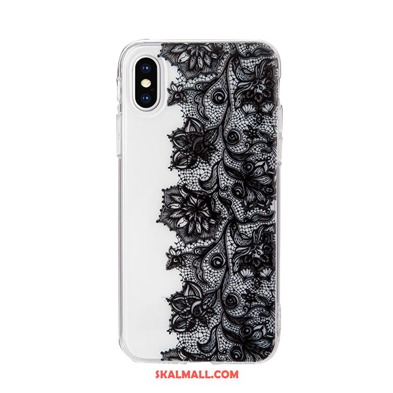 iPhone X Skal Silikon Fallskydd Pu All Inclusive Transparent Fodral Till Salu