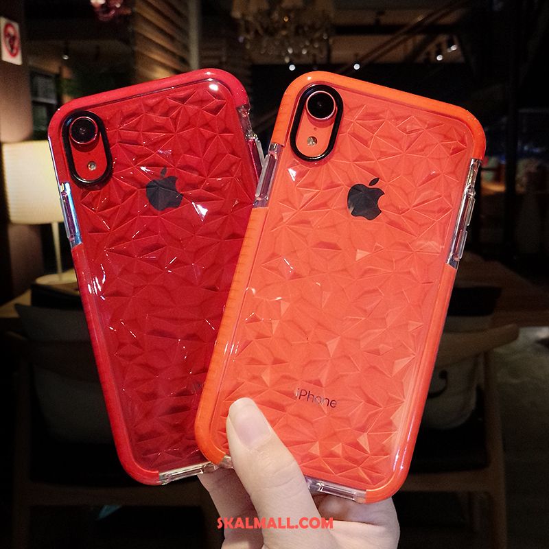 iPhone Xr Skal Slim Orange Mjuk Transparent Mobil Telefon Billigt