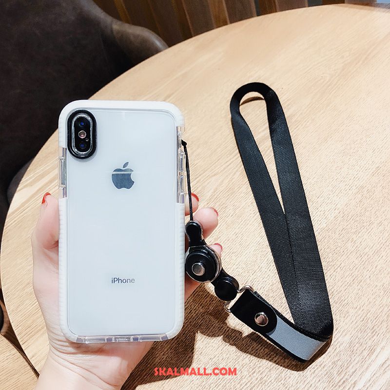 iPhone Xs Max Skal Mobil Telefon Par Enkel Transparent Fallskydd Fodral Billigt