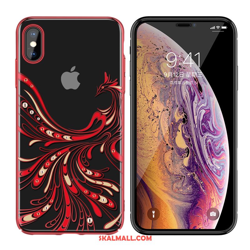 iPhone Xs Skal Par Plating Transparent Mobil Telefon Lyxiga Fodral Rabatt